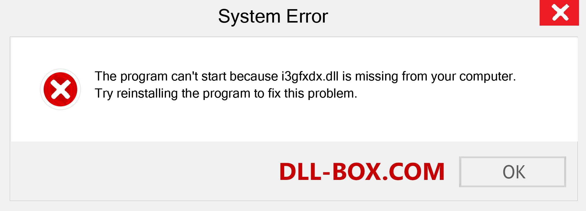  i3gfxdx.dll file is missing?. Download for Windows 7, 8, 10 - Fix  i3gfxdx dll Missing Error on Windows, photos, images